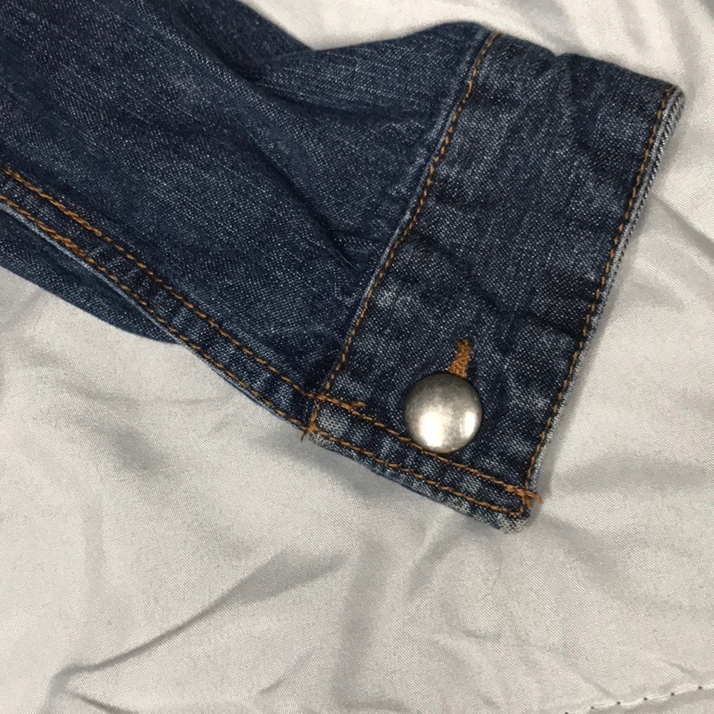 Girls Button Jean Jacket - Picture 9 of 9